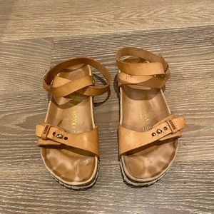 Birkenstock- around the ankle; Size 38 or US size 7